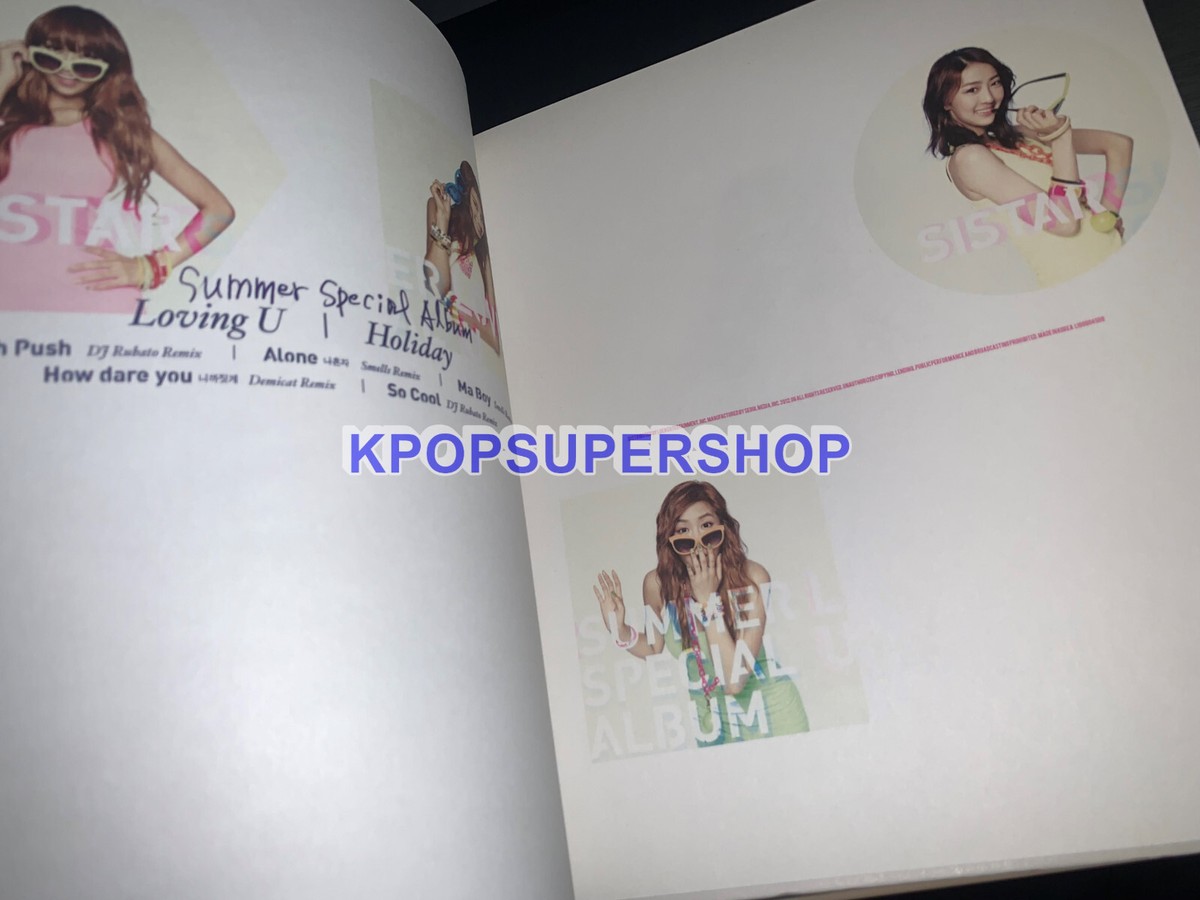 Sistar Summer Special Album Loving U CD Photobook Great Condition
