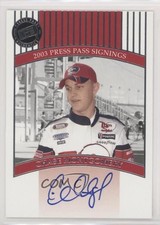 2003 Press Pass Signings Chase Montgomery Auto u0h