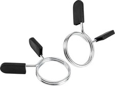 2 Pcs Barbell Weight Bars Clips Clamps 2 Inch for Olympic Bar Spring Lock Collar