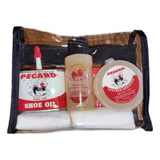 Pecard Leather Care Kit Shoe Oil Leather Lotion Dressing Conditioner Unopened