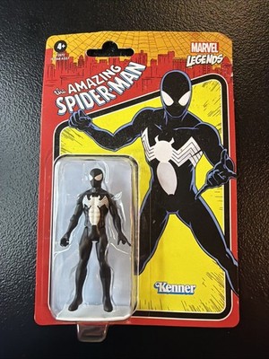 Marvel Legends Retro Symbiote Spider-Man Black Suit Action Figure New UNPUNCHED