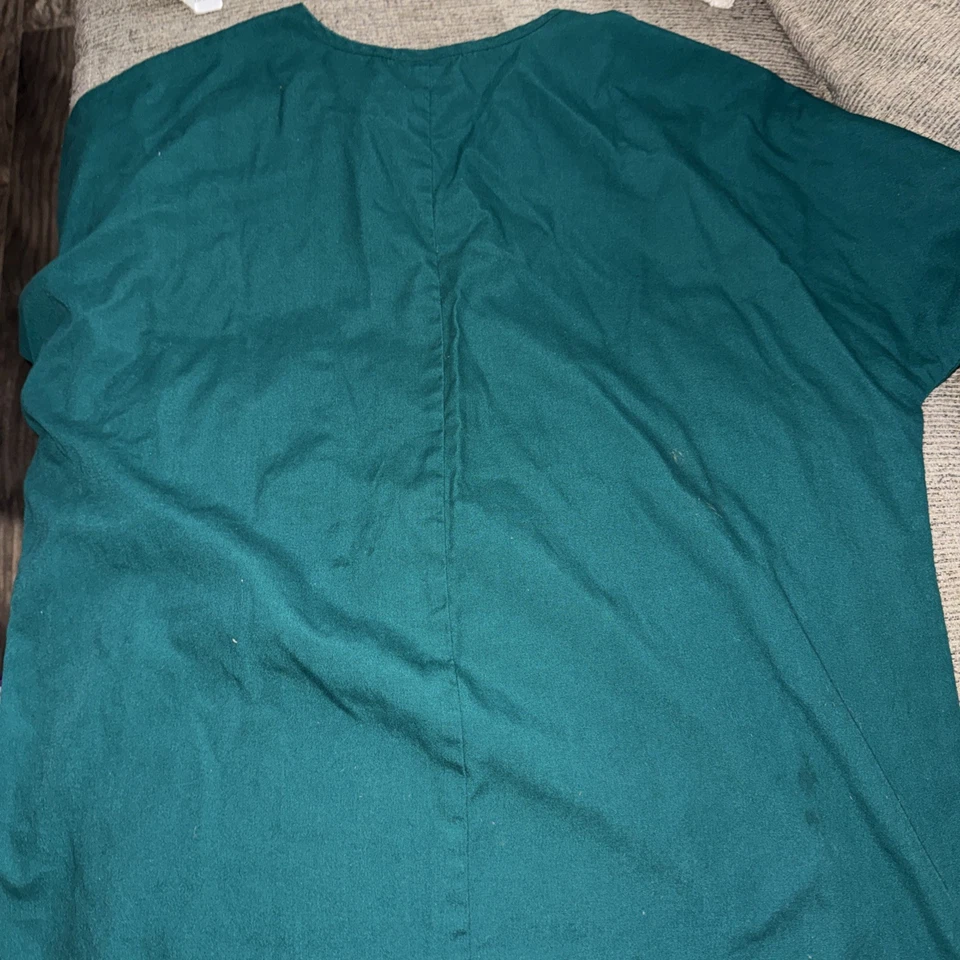 Blusa Médica Vintage Simply Basic Verde Talla Grande Foto 4 de 4