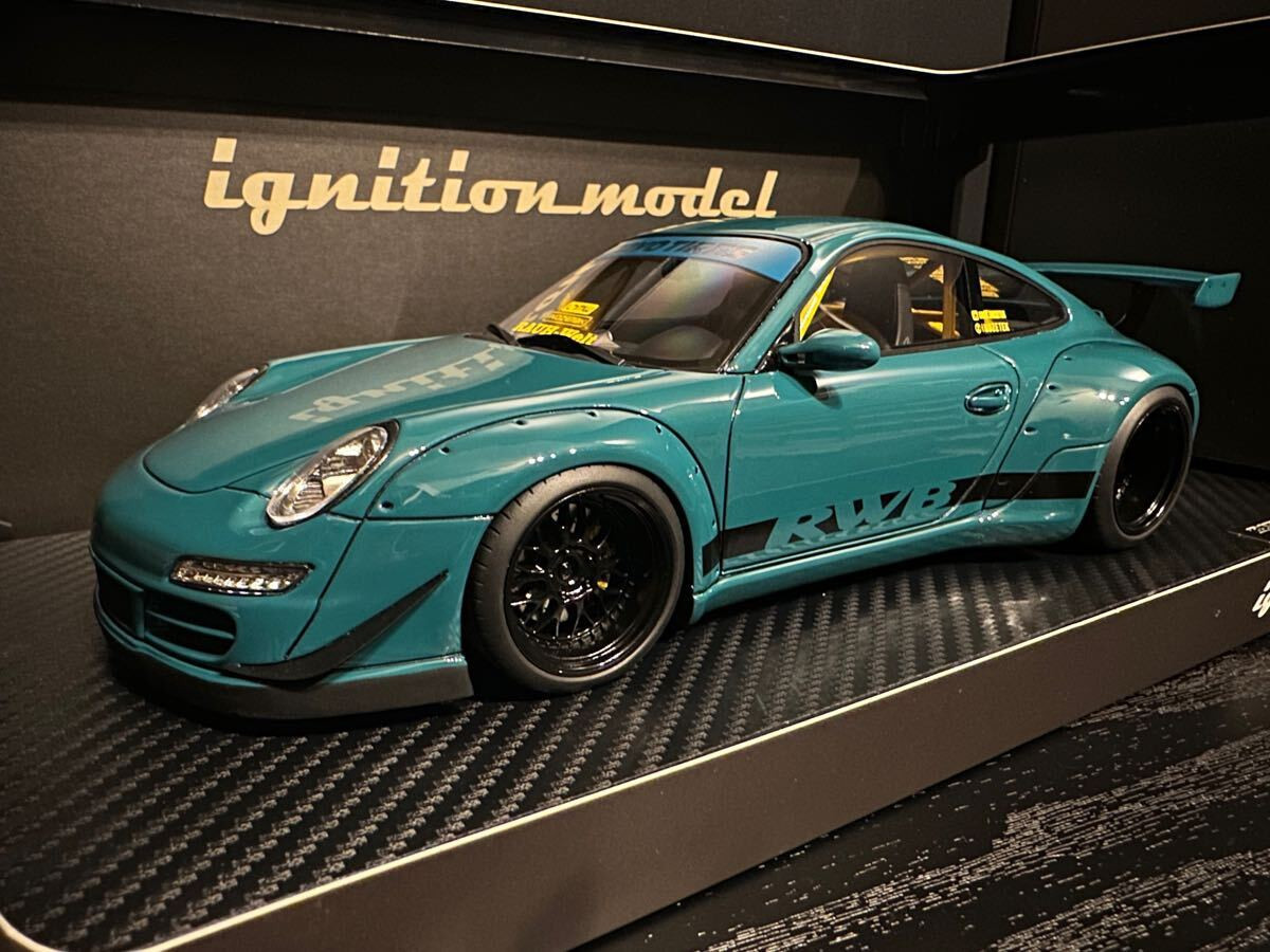 1/18 IG3249 RWB 997 Green ignition model Porsche RAUH-Welt 1/18 IG3249 RWB 997 Green ignition model Porsche RAUH-Welt