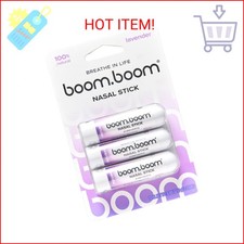 BoomBoom Nasal Stick  Vapor Flow Technology  Cool Refreshing Sensation  Natur