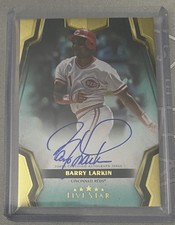 2024 Topps Five Star - Autographs Barry Larkin #FSA-BLA Aqua /75 (AU)