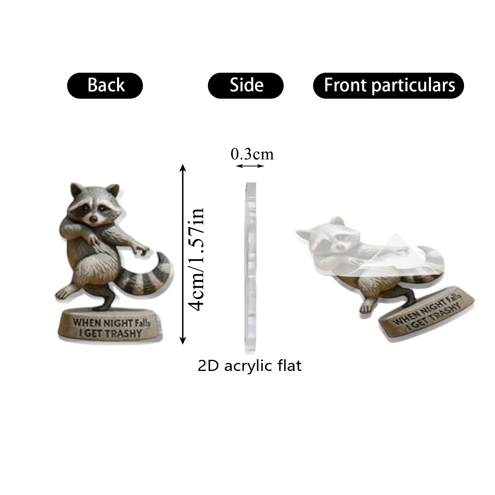 Christmas Countdown SARCASTIC RACCOON Advent Calendar – 24 Days 2D Blind Boxes
