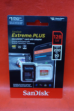SanDisk Extreme PLUS 128GB microSDXC UHS U3 4K UHD High Speed w/ Adapter