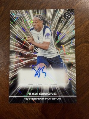 2026 Topps Chrome UEFA Club Competitions #BLA-XS Black Lazer Auto Xavi Simons