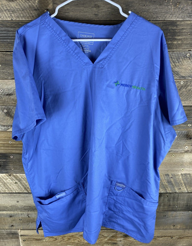 Cherokee Workwear Professionals Mercy Health Scrubs 2XL V-Neck Scrub Top