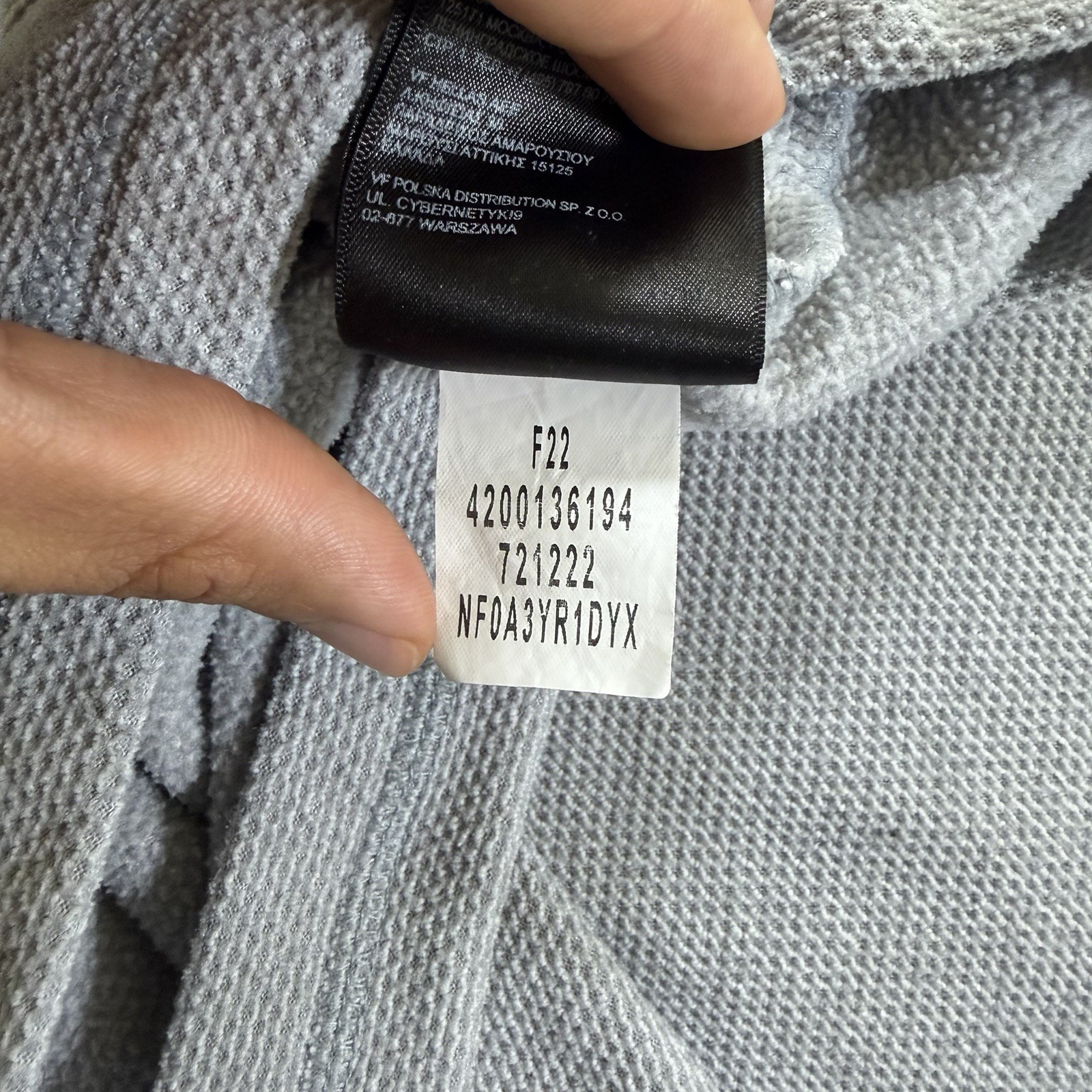 North Face 1/4 Zip Lightweight Sweater Men XL Gray Waffle Knit Fleece Mock Neck thumbnail 10