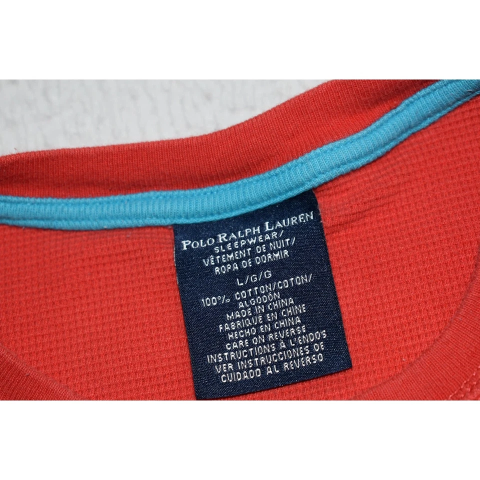 Camisa térmica Polo Ralph Lauren de algodón para hombre talla grande rosa rojizo manga corta Foto 4 de 4