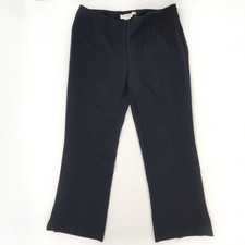 MARINA RINALDI Max Mara Black Crepe Dress Pan...