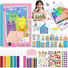 Rainbow Scratch Art Kit for Kids - Creative DIY Painting Fun