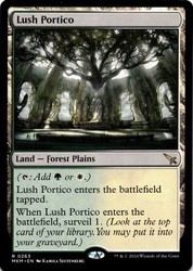 Lush Portico #263 Murders at Karlov Manor Rare Land MTG
