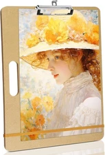 13" x 17" Sketch Drawing Board, Art Board with Handle, Sturdy Clip and Rubber Ba