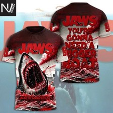 Jaws Youre Gonna Need A Bigger Boat 50th Anniversary 3D T-Shirt