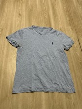 Polo Ralph Lauren Light Blue V-Neck T-Shirt Men s Size S