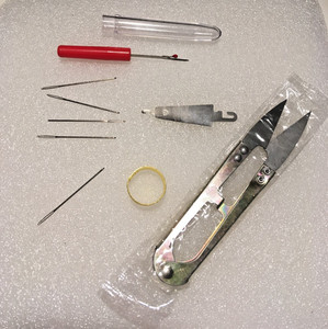 Sewing Tool Set -Needles, Seam Ripper,  Thimble Ring,  needle threader &scissors