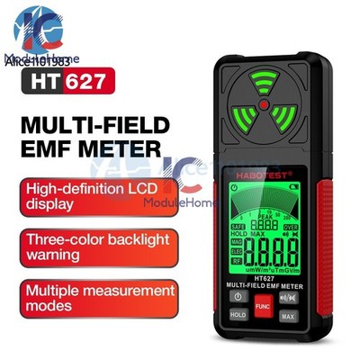 HABOTEST HT627 Electromagnetic Radiation Tester EMF Meter Magnetic Detector Tool