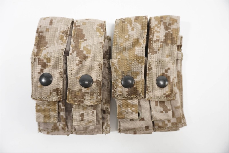 LOT x2 Eagle Industries AOR1 M9 Double Pistol Flat Mag Pouch V.2 5A1 