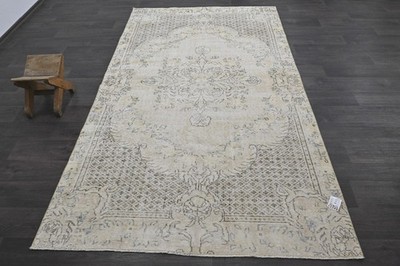 Oushak Türkisch Vintage Teppich 5x9 Kelim Rug Anatolisch Handarbeit Boho Deko...