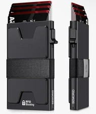 Slim Aluminum Card Holder Wallet for Men Durable RFID Blocking Minimalistic New