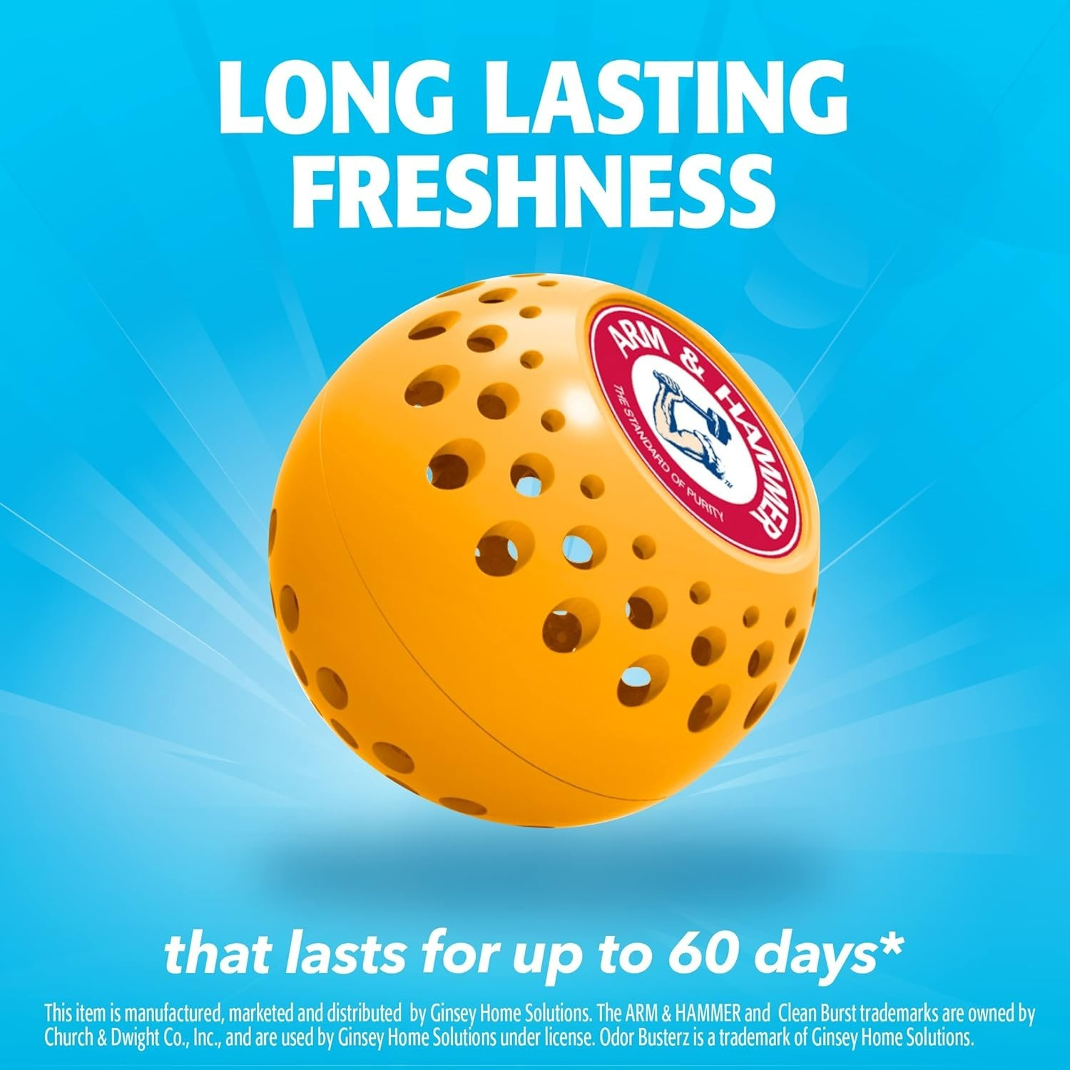 Odor Busterz Balls for Long Lasting Freshness, 6 Pack - Deodorizer, Carpet Fr...