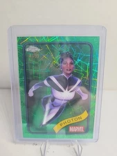 2025 Topps Marvel Chrome Photon Green Lazer /99 Refractor #24