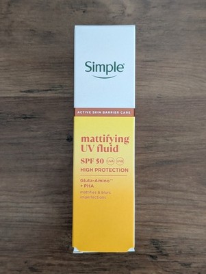 Simple Mattifying Face Sunscreen SPF 50