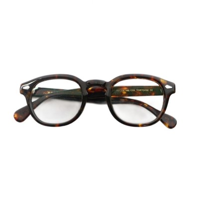 Moscot Lemtosh Tortoise Eyeglasses No Corrective 46 24-145 Brown Frame