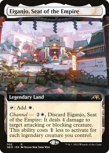 Eiganjo, Seat of the Empire (Extended Art) Kamigawa: Neon Dynasty
