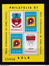 Romania 1987 Sheet Mi Block 23 MNH Philatelic Exhibition Cologne 16291
