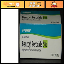 Benzoyl Peroxide 5 Acne Treatment Gel - 60g Tube, Fast-Acting Clear Skin Soluti