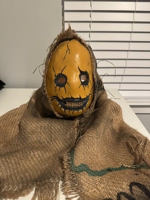 Halloween Scary Masks Pumpkin - Horror Latex Deluxe Mask Burlap Pumpkin - Crazy