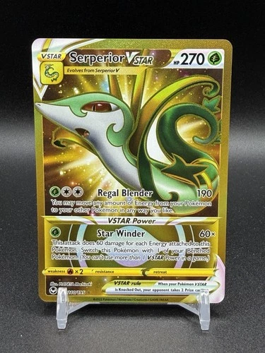 Serperior VSTAR 210/195 Silver Tempest Gold Secret Rare NM Pokemon TCG