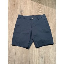 Lululemon Commission Shorts Mens 30 Navy Blue Chino Style Technical Golf Shorts