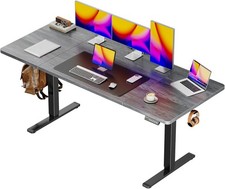63"x28"Electric Standing Desk Adjustable Computer Desk Gaming Office Table