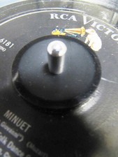 45 RPM Singles 7" Record ADAPTER PUCK Black turntable Thorens Garrard Dual Linn