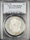 1878-P PCGS MS63 DMPL Morgan Dollar 7TF Rev '78 ULTRA-DEEP MIRRORS!