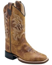 Old West Girls' Western Boot - Square Toe - BSC1979