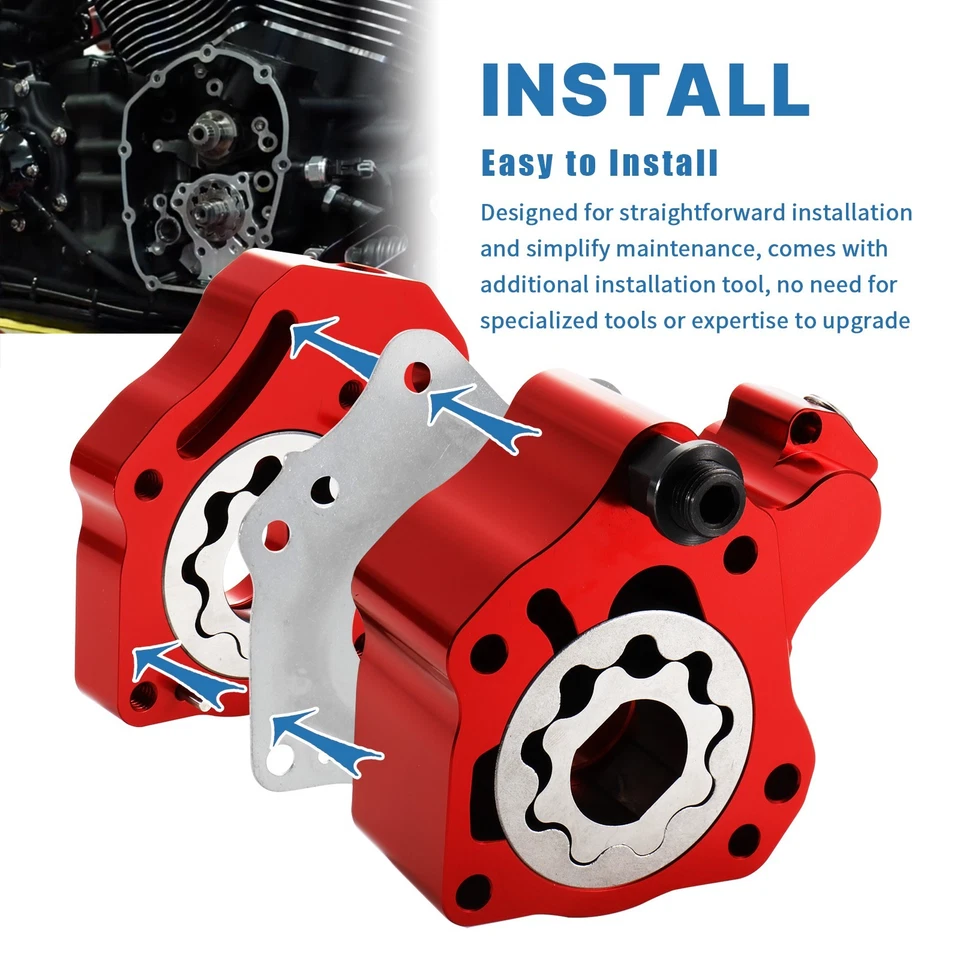 Bomba de aceite motor M8 compatible con Touring Softail Electra Glide Heritage 18-up Foto 3 de 4