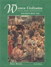 Western Civilization: Sources, - Paperback, by Sherman Dennis - Very Good