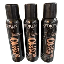 (PACK OF 3) Redken Wax Blast 10 High Impact Finishing Spray Wax 4.4 oz pure