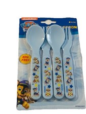 Nickelodeon Paw Patrol Fork Spoon 4-pack Set Blue