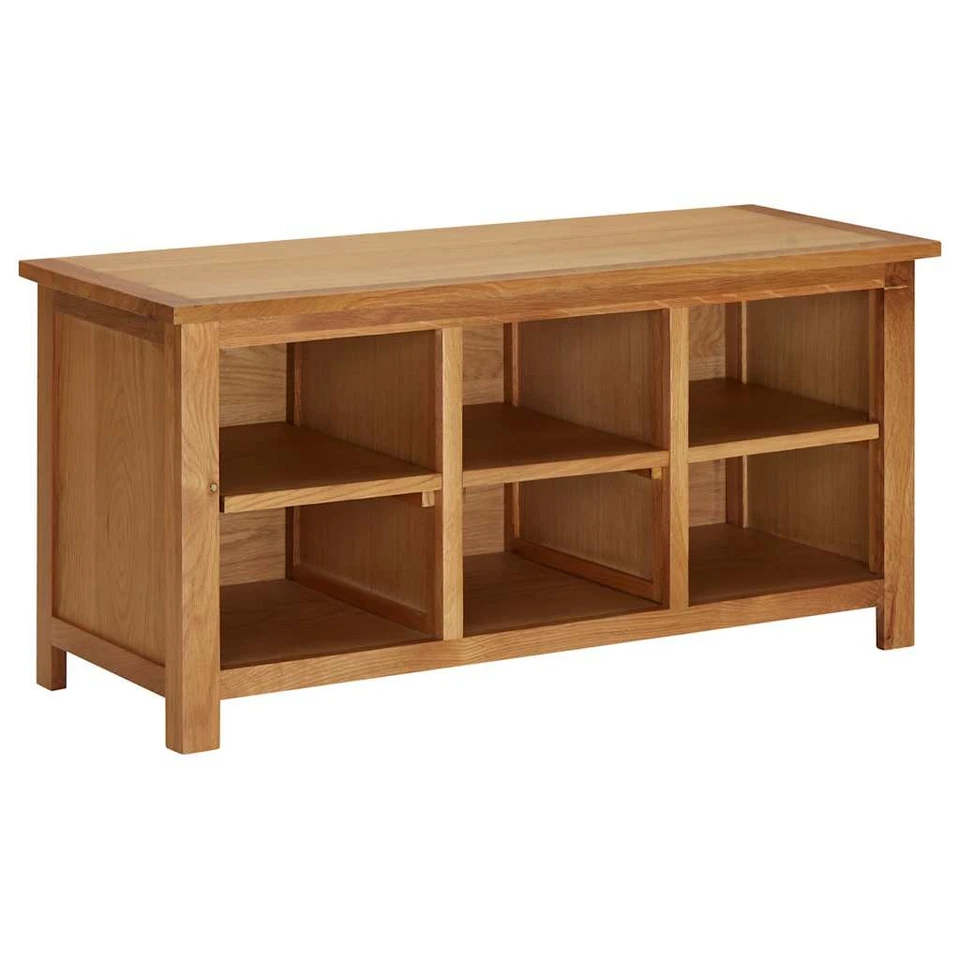 Madera Maciza de Roble Mueble Zapatero MDF Estante Entrada Multitalle vidaXL - Imagen 1 de 1