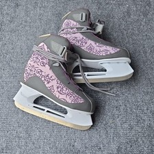 American Athletic Shoe Women's Recreational Ice Skates Purple Gray Size 8