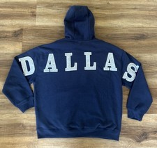 Dallas Cowboys Authentic Apparel Pullover Hoodie Size L Navy Embroidered — listing 3