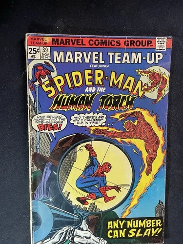 $1 VINTAGE COMICS MARVEL TEAM UP #39 COMIC BOOK SPIDER-MAN HUMAN TORCH