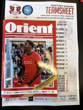 Leyton Orient v Wycombe Wanderers Programme 21/03/2026 Plus Team Sheet