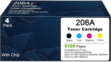 206A 206X Toner Cartridge for HP W2110A Color LaserJet Pro MFP M283 M282 M255